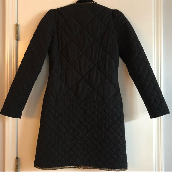 🛑SOLD🛑Just Cavalli Long Quilted Coat Chain - Picture 5 of 8
